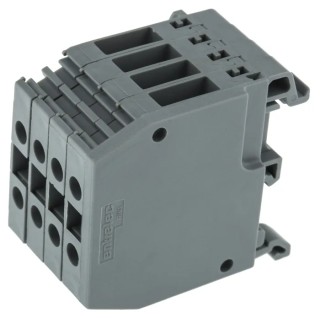 Entrelec Distribution Block 4 Way 800V 32A Grey 1SNA115408R2500