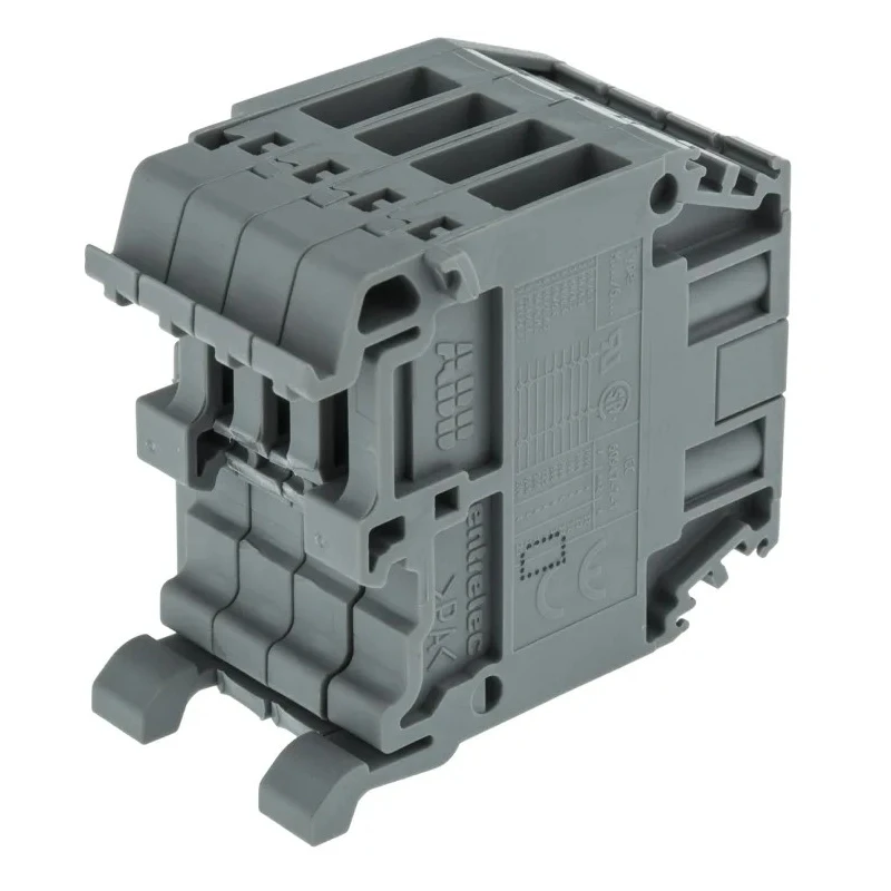 Entrelec Distribution Block 4 Way 800V 32A Grey 1SNA115408R2500