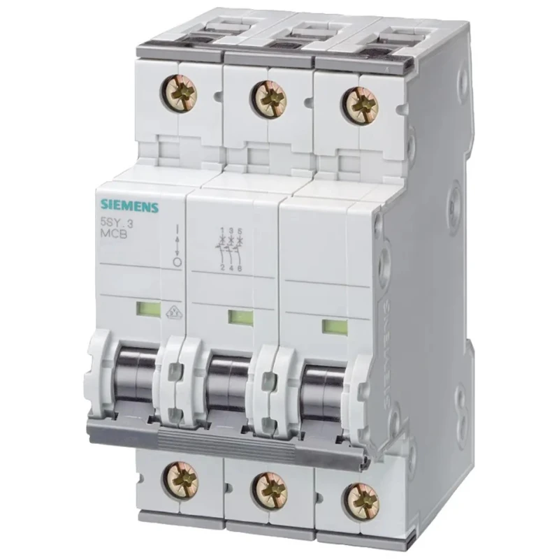 Siemens SENTRON Miniature Circuit Breaker 3-Pole 16A Type C 400V AC 60V DC 10kA Breaking Capacity 5SY4316-7