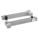 Essentra PCB Card Guide Vertical Mount 65 mm Long, 1.6 mm Thick Max. VMCG2-065-PBK