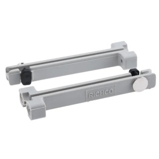 Essentra PCB Card Guide Vertical Mount 65 mm Long, 1.6 mm Thick Max. VMCG2-065-PBK