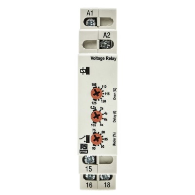 RS PRO Monitoring Relay 1 Phase SPDT DIN Rail Mount 230V AC 25V AC 102-6131