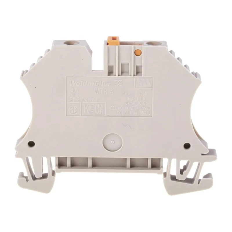 Weidmüller WTR Series Disconnect Terminal Block Brown 4mm² 1-Level Screw Connection 400V 32A 7910180000