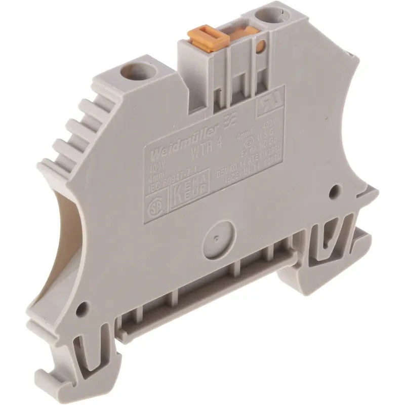 Weidmüller WTR Series Disconnect Terminal Block Brown 4mm² 1-Level Screw Connection 400V 32A 7910180000