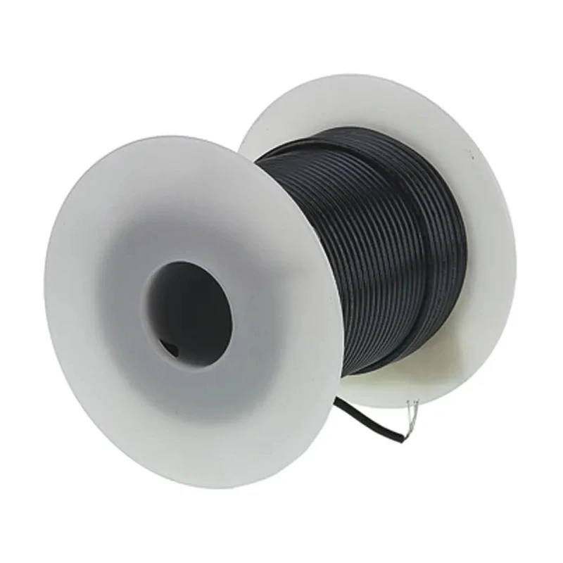Alpha Wire Hookup Wire PVC Series Black 0.33 mm² 22 AWG 7/0.25 mm Copper Conductor 600V 105°C 30 m 3071 BK005