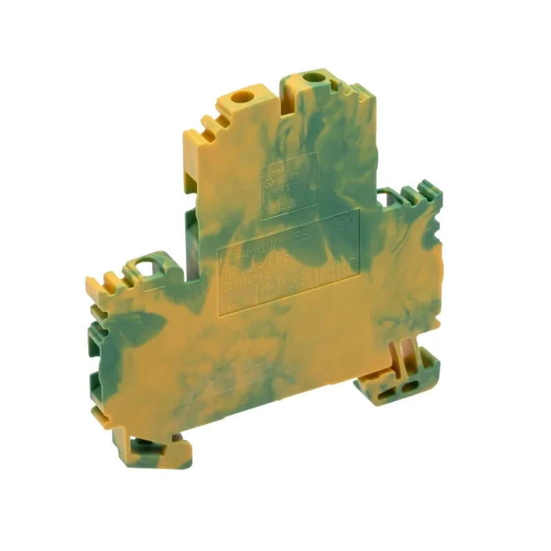 Weidmüller WDK Series PE Terminal Green Yellow 2-Level Screw Termination 2.5mm² 300A IECEx/ATEX 1041620000