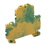 Weidmüller WDK Series PE Terminal Green Yellow 2-Level Screw Termination 2.5mm² 300A IECEx/ATEX 1041620000