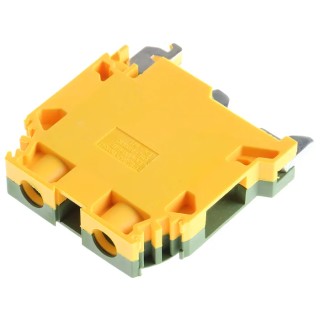 Entrelec SNA Series Earth Terminal Block Green, Yellow 10mm² 1-Level Screw Terminal 800V AC 55A 1SNA165115R1000