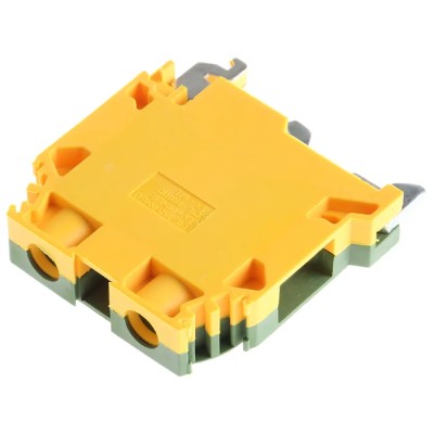 Entrelec SNA Series Earth Terminal Block Green, Yellow 10mm² 1-Level Screw Terminal 800V AC 55A 1SNA165115R1000