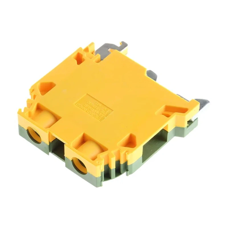 Entrelec SNA Series Earth Terminal Block Green, Yellow 10mm² 1-Level Screw Terminal 800V AC 55A 1SNA165115R1000