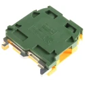 Entrelec SNA Series Earth Terminal Block Green, Yellow 10mm² 1-Level Screw Terminal 800V AC 55A 1SNA165115R1000