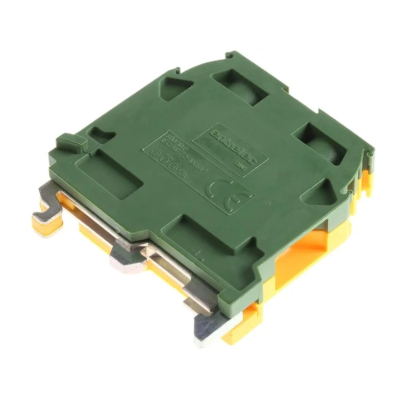 Entrelec SNA Series Earth Terminal Block Green, Yellow 10mm² 1-Level Screw Terminal 800V AC 55A 1SNA165115R1000
