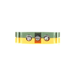 Entrelec Earth Terminal Block SNA Series Yellow Green 16mm² 1-Level Screw Terminal 800V AC 85A 1SNA165130R2300