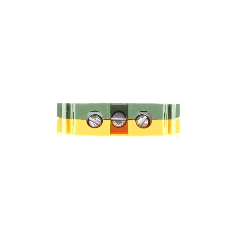 Entrelec Earth Terminal Block SNA Series Yellow Green 16mm² 1-Level Screw Terminal 800V AC 85A 1SNA165130R2300