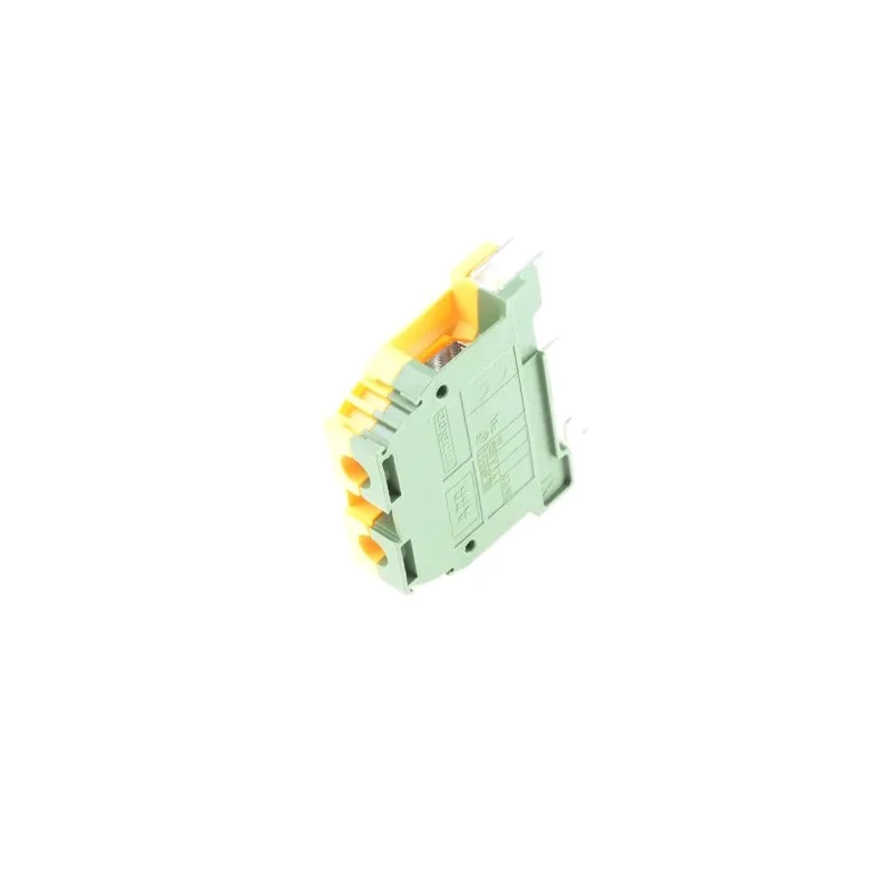 Entrelec Earth Terminal Block SNA Series Yellow Green 16mm² 1-Level Screw Terminal 800V AC 85A 1SNA165130R2300