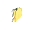 Entrelec Earth Terminal Block SNA Series Yellow Green 16mm² 1-Level Screw Terminal 800V AC 85A 1SNA165130R2300
