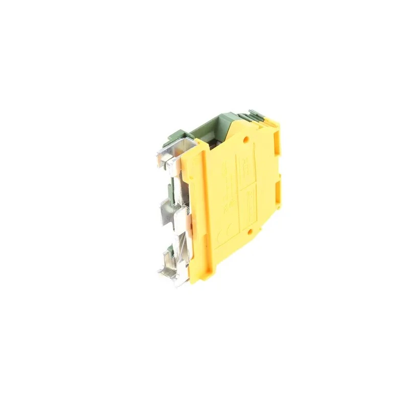 Entrelec Earth Terminal Block SNA Series Yellow Green 16mm² 1-Level Screw Terminal 800V AC 85A 1SNA165130R2300