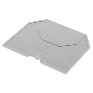 RS PRO Grey End Cover Accessory for Use with DIN Rail Terminal Blocks 384-7060