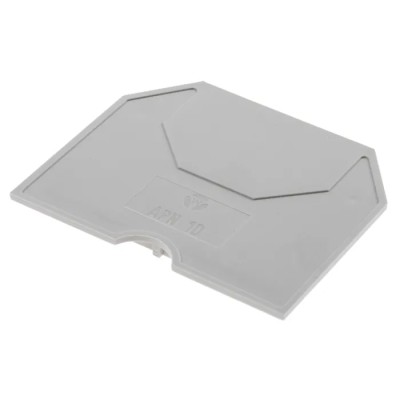 RS PRO Grey End Cover Accessory for Use with DIN Rail Terminal Blocks 384-7060