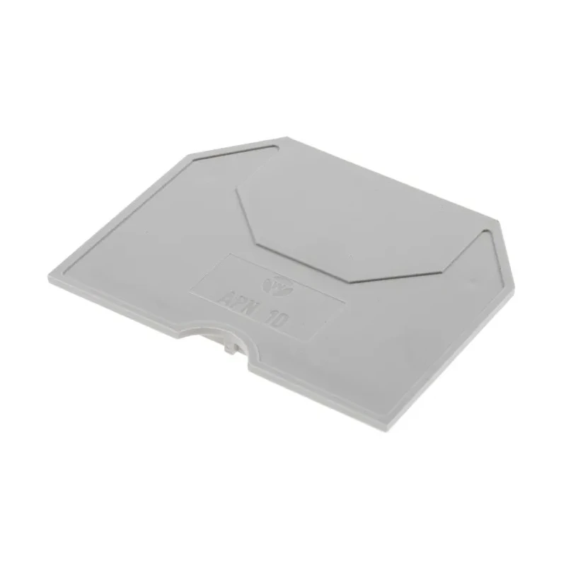 RS PRO Grey End Cover Accessory for Use with DIN Rail Terminal Blocks 384-7060