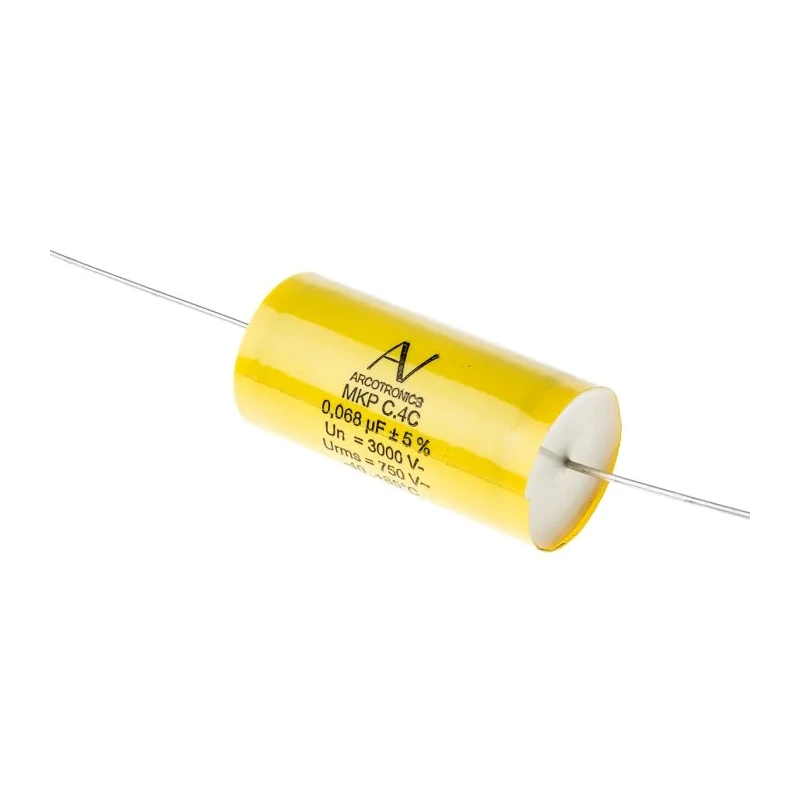 KEMET 68 nF ±5% 3 kV DC 750V AC Polypropylene Film Capacitor Through Hole C4CAYUC2680AA1J