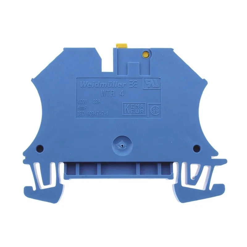 Weidmüller WTR Series Disconnect Terminal Block Blue, 4mm², 1-Level, Screw, 400V, 32A 7910190000