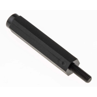 Essentra M3 Nylon Hexagonal Threaded Standoff, Male/Female, 30 mm Body Length 102-6558