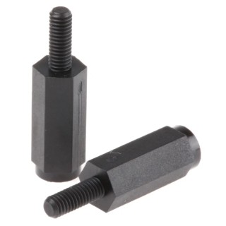 Essentra M3 Nylon Hex Standoff with 15 mm Body Length and 6 mm Hex Size HTSN-M3-15-6-2