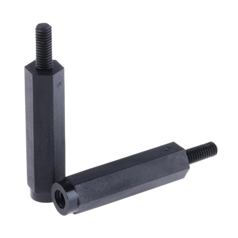 Essentra M3 Nylon Hex Standoff, 25 mm Body Length, Male/Female Thread HTSN-M3-25-6-2
