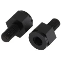 Essentra Plastic Hexagonal Nylon Standoff M4 Thread, 6 mm Body Length, 8 mm Hex Size HTSN-M4-6-8-2