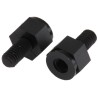 Essentra Plastic Hexagonal Nylon Standoff M4 Thread, 6 mm Body Length, 8 mm Hex Size HTSN-M4-6-8-2