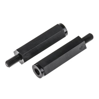 Essentra M4 Nylon Hex Standoff with 30 mm Body Length, 8 mm Across Flat HTSN-M4-30-8-2