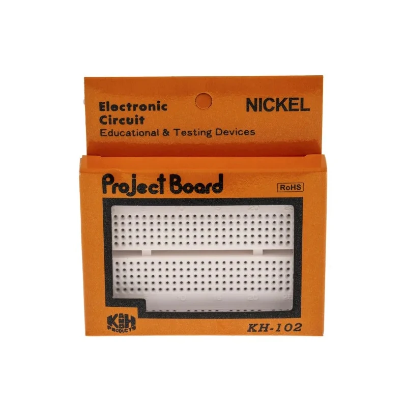 RS PRO Breadboard Prototyping Board, 80 mm Length x 60 mm Width x 10 mm Height, 390 Connection Points, 102-9147