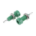 Johnson Components Green Female Test Socket 2 mm Connector, Solder Termination, 10A Current, Tin Plating 102-0804-001