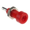 Johnson Components Red Female Test Socket 2 mm Connector, Solder Termination, Tin Plating, 10A 105-0802-001