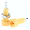 Johnson Components Yellow Female 2 mm Test Socket Connector, Solder Termination, 10A, Tin Plating 105-0807-001