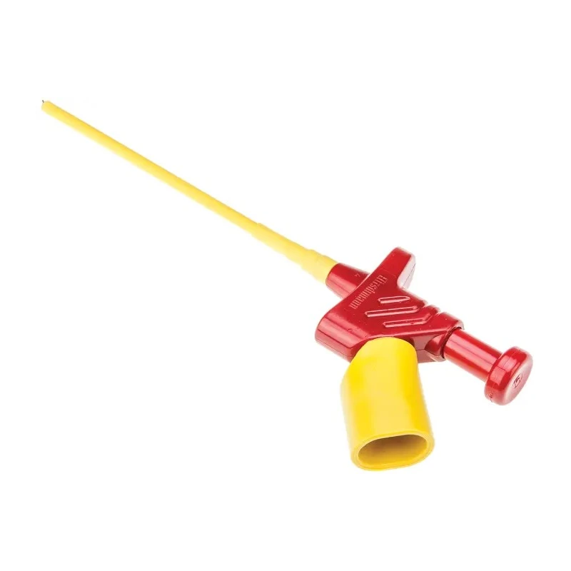 Hirschmann Test & Measurement Red Grabber Clip 3 mm Tip 60V DC 4A 4 mm Socket 973528101
