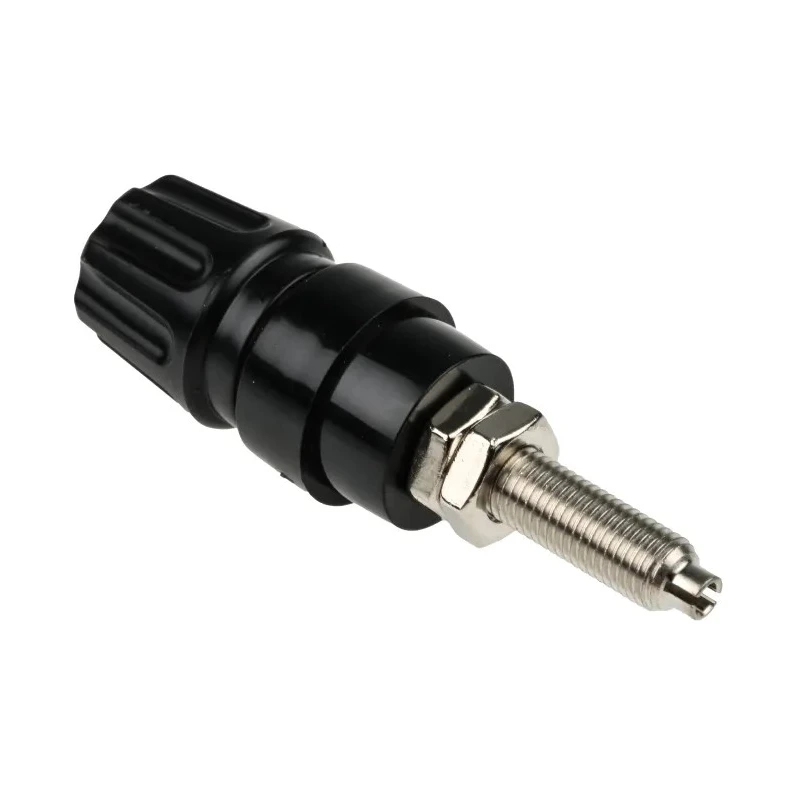 Hirschmann Test & Measurement Black 63A Test Connector 60V DC Brass Contacts Nickel Plated 2.6 mm Hole Diameter 930144100