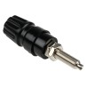 Hirschmann Test & Measurement Black 63A Test Connector 60V DC Brass Contacts Nickel Plated 2.6 mm Hole Diameter 930144100
