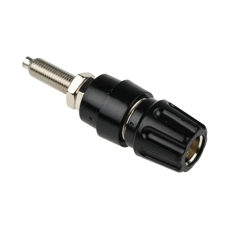Hirschmann Test & Measurement Black 63A Test Connector 60V DC Brass Contacts Nickel Plated 2.6 mm Hole Diameter 930144100