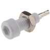 Johnson Components White Female Test Socket 2 mm Connector Solder Termination 10A Tin Plating 105-0801-001
