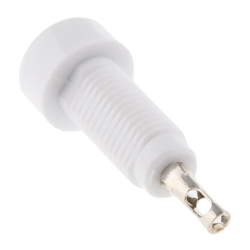 Johnson Components White Female Test Socket 2 mm Connector Solder Termination 10A Tin Plating 105-0801-001