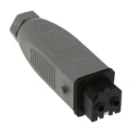 Hirschmann Heavy Duty Power Connector Grey Cable Mount 2+PE 16A 250V IP54 Screw Termination Female Contacts ST IP54