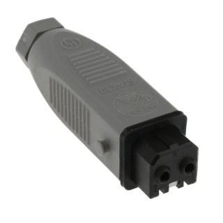 Hirschmann Heavy Duty Power Connector Grey Cable Mount 2+PE 16A 250V IP54 Screw Termination Female Contacts ST IP54