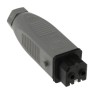 Hirschmann Heavy Duty Power Connector Grey Cable Mount 2+PE 16A 250V IP54 Screw Termination Female Contacts ST IP54