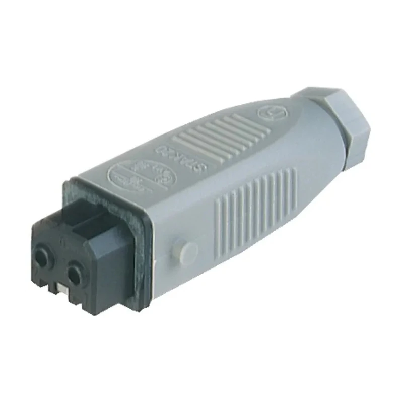 Hirschmann Heavy Duty Power Connector Grey Cable Mount 2+PE 16A 250V IP54 Screw Termination Female Contacts ST IP54