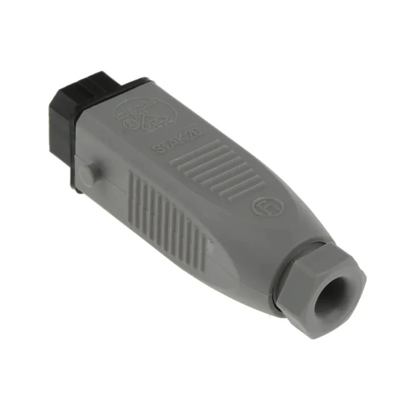 Hirschmann Heavy Duty Power Connector Grey Cable Mount 2+PE 16A 250V IP54 Screw Termination Female Contacts ST IP54