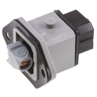 Hirschmann Industrial Power Connector 2P+PE, 16A, 250V, IP54 Grey, Panel Mount STAKEI 2 930647106