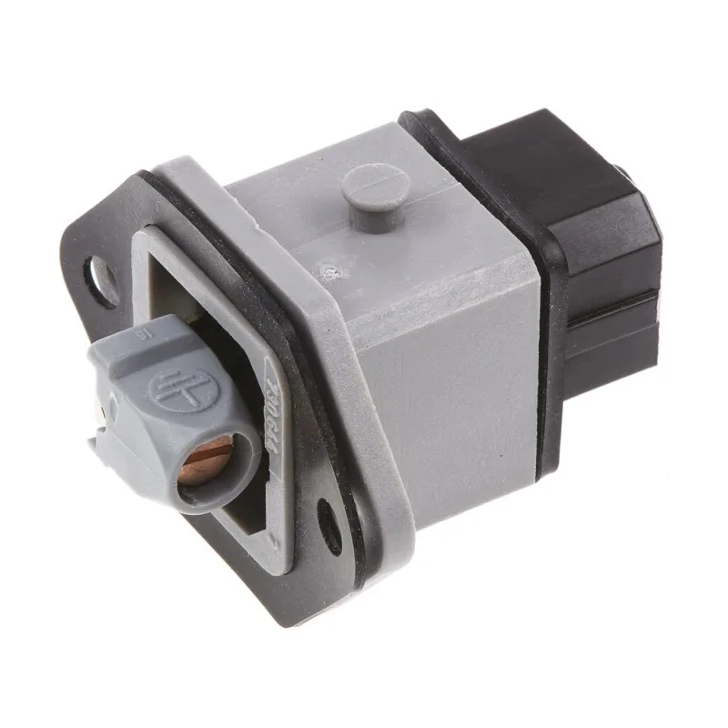 Hirschmann Industrial Power Connector 2P+PE, 16A, 250V, IP54 Grey, Panel Mount STAKEI 2 930647106