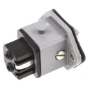 Hirschmann Industrial Power Connector 2P+PE, 16A, 250V, IP54 Grey, Panel Mount STAKEI 2 930647106